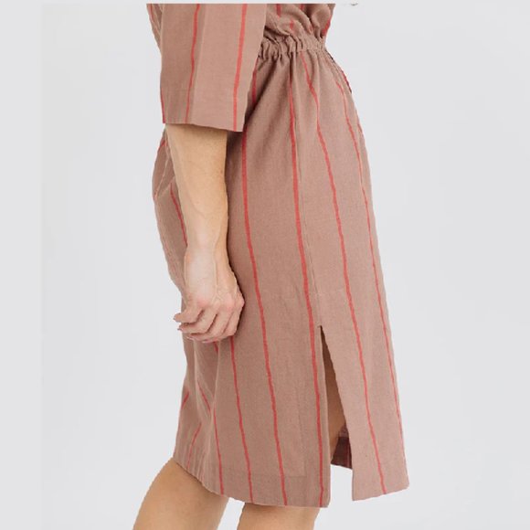 Mata Traders Lori Dress Cocoa Stripe NWT - Picture 5 of 10
